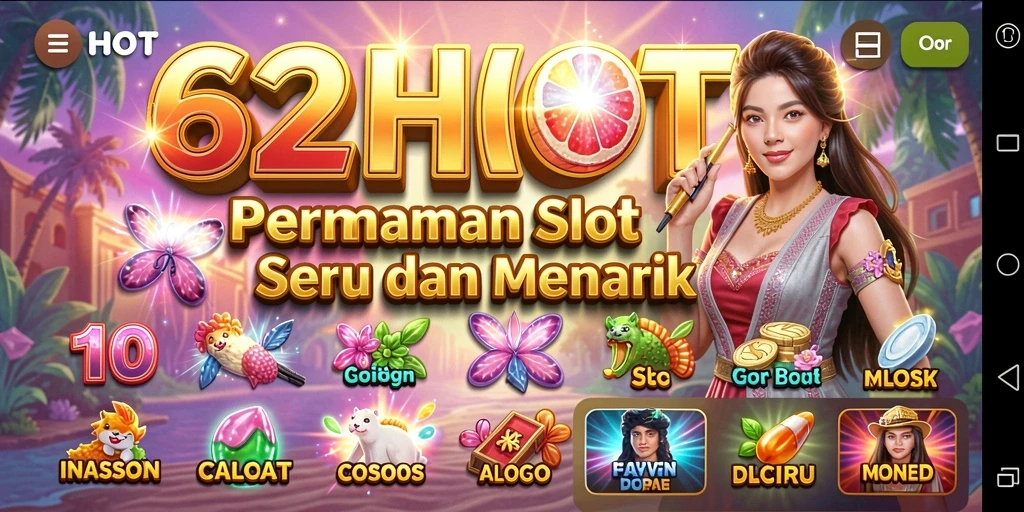 Screenshot gameplay Slot 62HOT yang seru dan menarik.