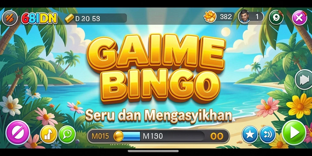 Tampilan gameplay bingo yang seru di 68IDN.