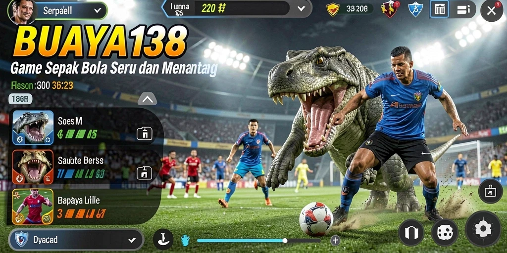 Gameplay menarik dengan pengalaman sepak bola yang mendebarkan.