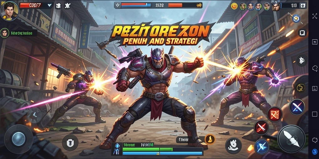 Gameplay COO77 yang seru dan penuh aksi pertarungan.