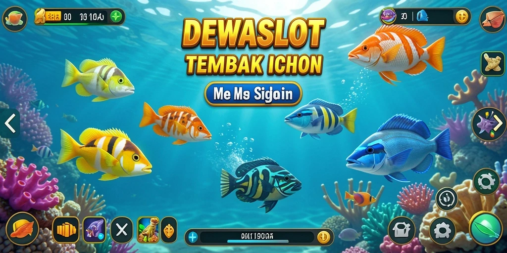 Tangkapan layar aksi menembak ikan yang seru di DEWASLOT.