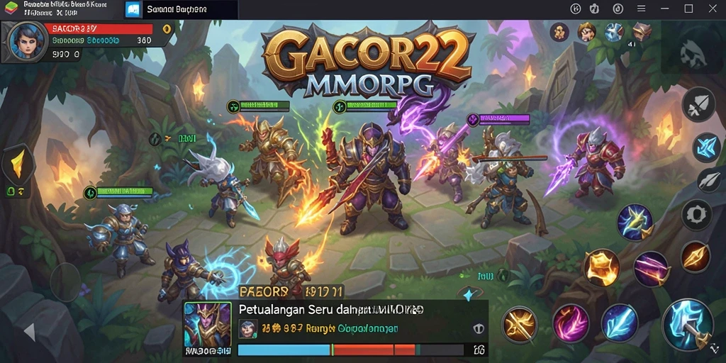 Tampilan gameplay GACOR22 yang menakjubkan dalam petualangan MMORPG.