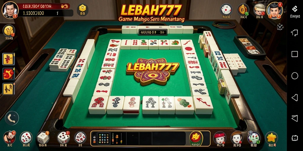 Tampilan screenshot LEBAH777 menunjukkan gameplay Mahjong yang seru.
