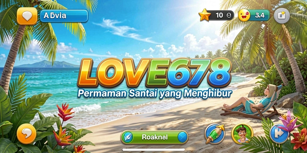 Tampilan gameplay LOVE678 yang penuh warna dan seru.