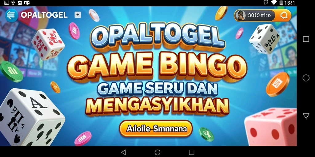 Tampilan gameplay Bingo yang seru di OPALTOGEL.