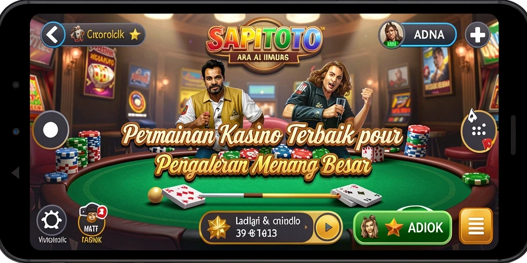 Tampilan permainan Kasino yang menarik dan penuh aksi di SAPITOTO.