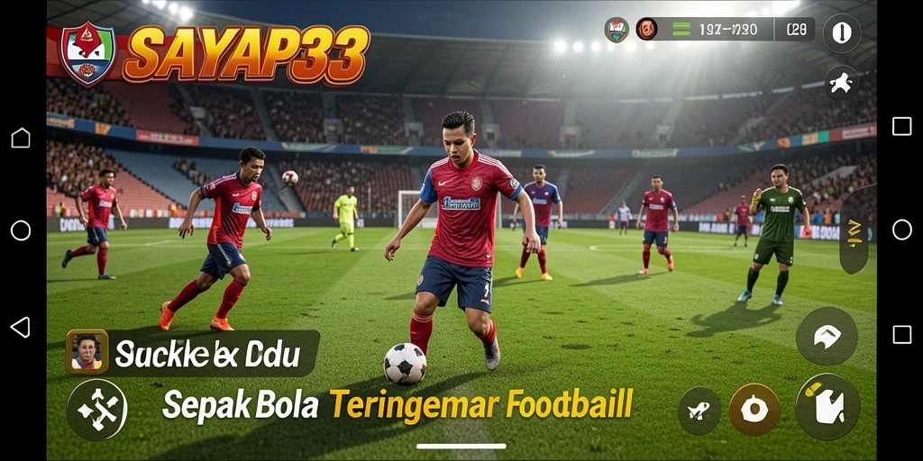 Tangkapan layar dari gameplay <strong>SAYAP33</strong> yang menampilkan aksi seru di lapangan.