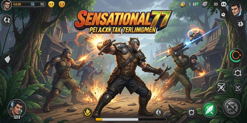 Tampilan aksi seru dalam SENSATIONAL77 dengan pertarungan yang mendebarkan.