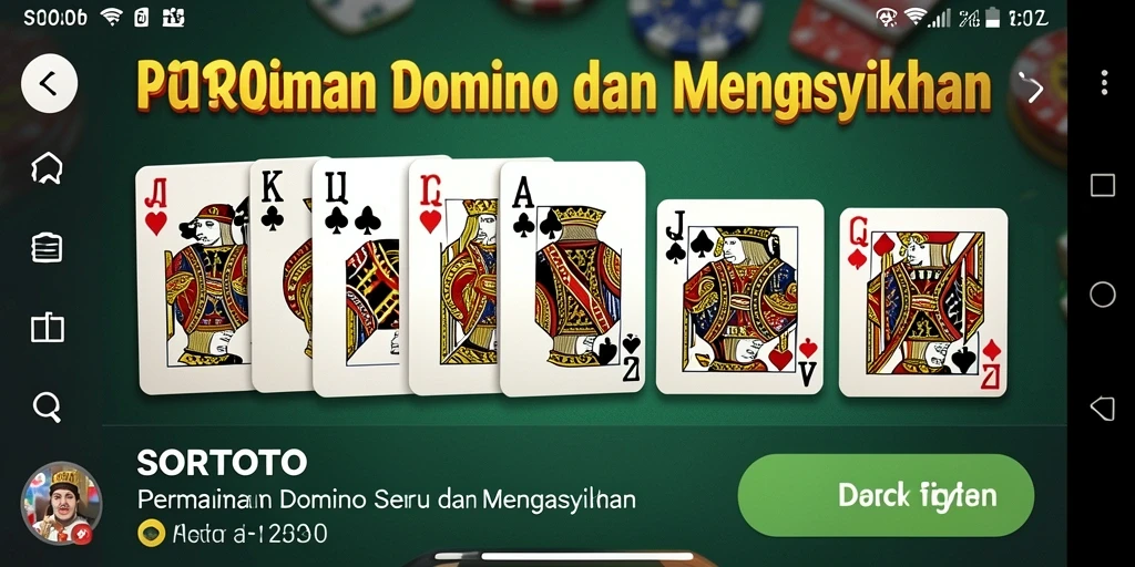 Screenshot menunjukkan momen seru bermain SORTOTO dengan pemain lain.