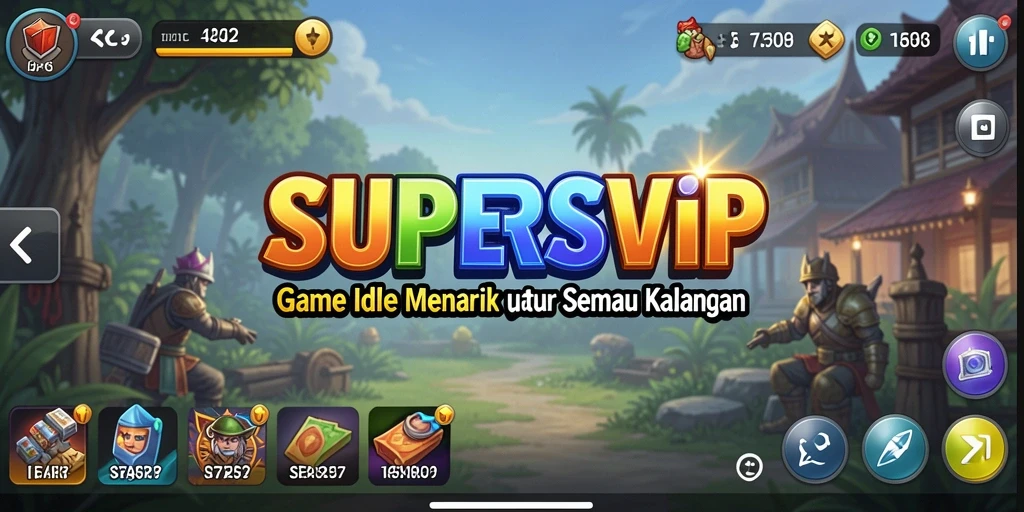 Screenshot gameplay SUPERSVIP yang menunjukkan keseruan dan keasyikan bermain Idle.