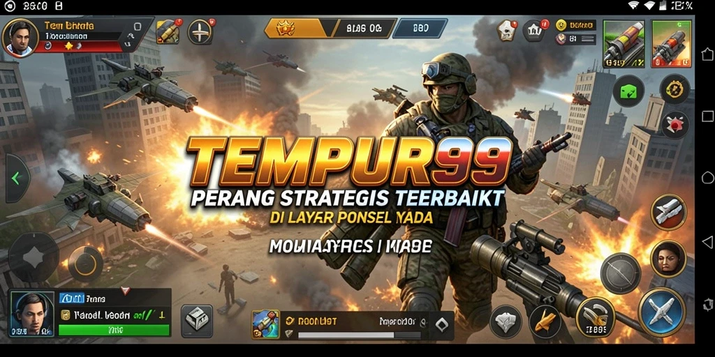 Menampilkan aksi menegangkan dalam gameplay TPS TEMPUR99.
