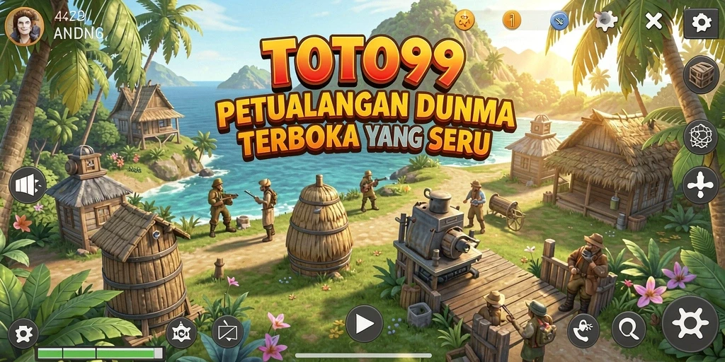 Tangkapan layar utama TOTO99 menampilkan gameplay yang menakjubkan di dunia terbuka.
