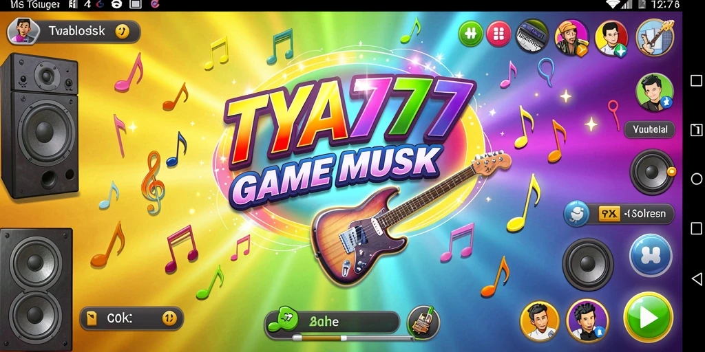 Tangkapan layar permainan TYA777 yang menampilkan gameplay musik yang seru.