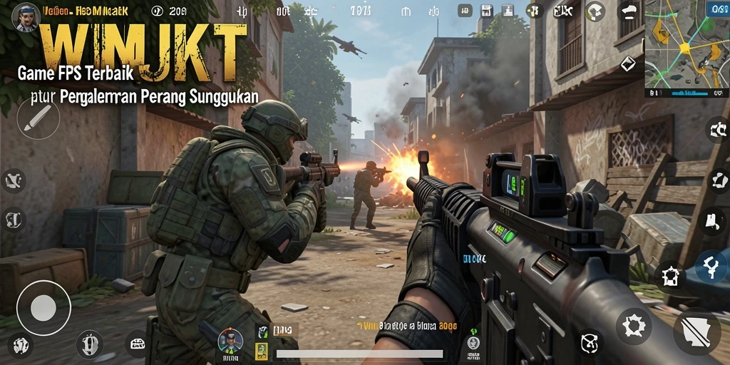 Tampilan gameplay seru di WINJKT yang menampilkan aksi FPS.